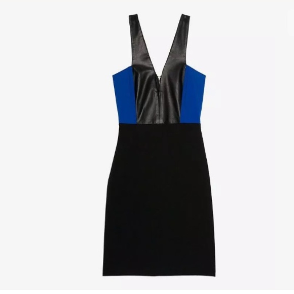 Mason by Michelle Masson. Black leather dress
